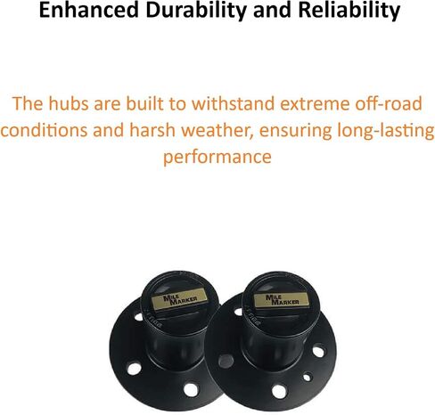 Premium Locking Hubs with Conversion Kit fits 1983 1990 Bronco II | for Maximum Traction | Perfect for Off-Road Use | Includes Decal in Saudi Arabia