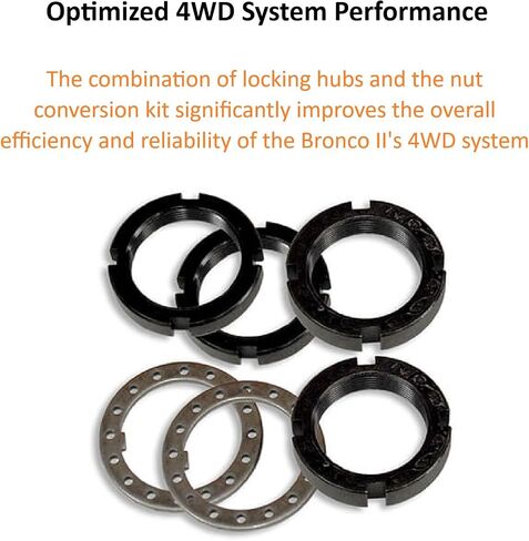 Premium Locking Hubs with Conversion Kit fits 1983 1990 Bronco II | for Maximum Traction | Perfect for Off-Road Use | Includes Decal in Saudi Arabia