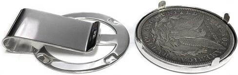 Sterling Silver Mexican 25 Pesos Money Clip with Mexico Olympics Coin in Saudi Arabia