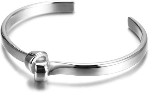 WISTIC Gold Bracelet for Women with Love Jewelry Stainless Steel Knot Tie Bangle Cuff Chunky Clover Heart Gold Rose Gold Silver Plated Bracelets for Girls in Saudi Arabia