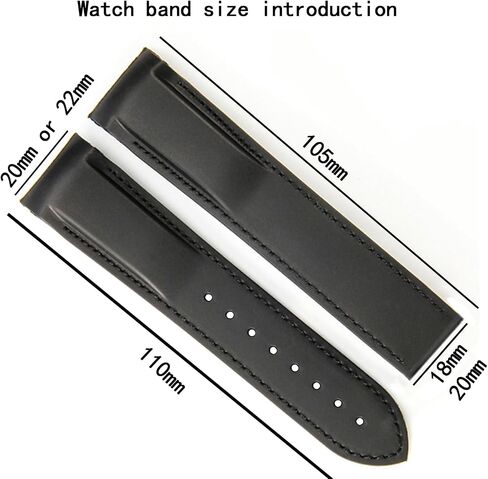 20mm22mm men's rubber watch strap compatible with Omega Seamaster watch for Rolex Seiko Seamaster Speedmaster diving 300M 600M outdoor sports silicone watch bands wristband bracelet in Saudi Arabia