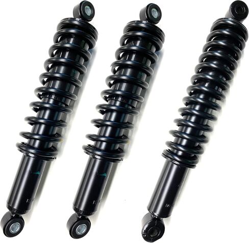 DTA Full Set 2 Front and 1 Rear Complete Coil-over Spring Shocks Compatible with Honda Rancher 350 All Replaces OEM # 51400-HN5-990 52400-HN5-990 - TRX350 FourTrax Rancher 2x4 or 4x4 in Saudi Arabia
