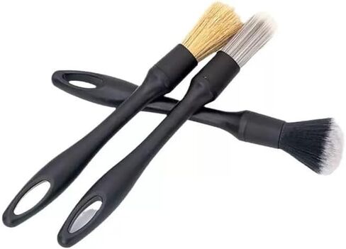6PCS Car Detailing Brush Set Soft Boars Hair Car Interior Detailing Brushes Car Interior Detailing Kit Car Cleaning Gel Supplies Kit Car Dust Brush Car Accessories for Truck, Ruv, Interior in Saudi Arabia