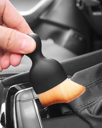 6PCS Car Detailing Brush Set Soft Boars Hair Car Interior Detailing Brushes Car Interior Detailing Kit Car Cleaning Gel Supplies Kit Car Dust Brush Car Accessories for Truck, Ruv, Interior in Saudi Arabia