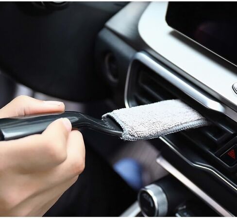 6PCS Car Detailing Brush Set Soft Boars Hair Car Interior Detailing Brushes Car Interior Detailing Kit Car Cleaning Gel Supplies Kit Car Dust Brush Car Accessories for Truck, Ruv, Interior in Saudi Arabia