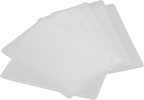 HOMSFOU 50pcs Silicone Card Holder Set Dull Polish ID and Bus Pass Sleeves Waterproof Identity Card Protectors for Travel and Daily Use in Saudi Arabia