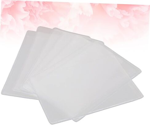 HOMSFOU 50pcs Silicone Card Holder Set Dull Polish ID and Bus Pass Sleeves Waterproof Identity Card Protectors for Travel and Daily Use in Saudi Arabia