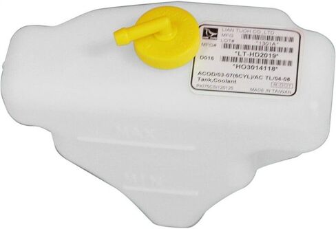 DAT Auto Parts Engine Swidant Bottle Reservoir Tank مع استبدال CAP Overflow لعام 2003-2007 Honda Accord V6 Sedan & Coupe Models 2004-2008 Acura TL White Tendured Plastic Ho3014118 in Saudi Arabia