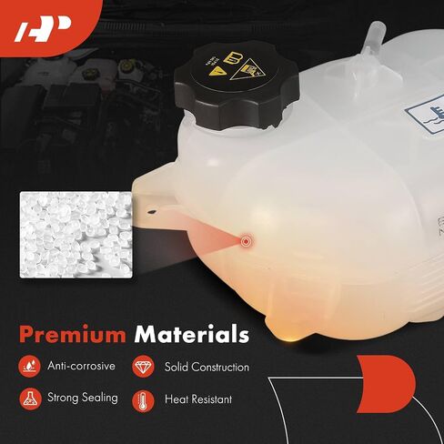 A-Premium Engine Coolant Overflow Recovery Reservoir Tank [with Cap] Compatible with Dodge Dart 2013 2014 2015 2016 - Front Side in Saudi Arabia
