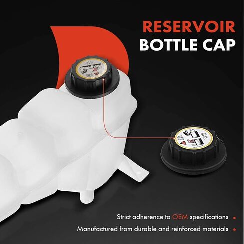 A-Premium Engine Coolant Recovery Overflow Reservoir Tank with Cap Compatible with Ford Excursion 2000-2005 & F-250 F-350 F-450 Super Duty 1999-2004, Replace for# 2C3Z8A080AA, 6C358A080AC, 3C348A080B in Saudi Arabia