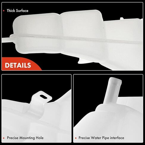 A-Premium Engine Coolant Recovery Overflow Reservoir Tank with Cap Compatible with Ford Excursion 2000-2005 & F-250 F-350 F-450 Super Duty 1999-2004, Replace for# 2C3Z8A080AA, 6C358A080AC, 3C348A080B in Saudi Arabia