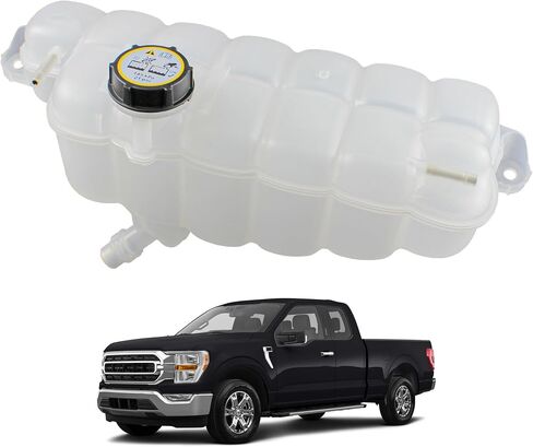 Engine Radiator Coolant Overflow Reservoir Tank With Cap Compatible With 2015-2021 Ford F-150 2018-2021 Ford Expedition 2018-2021 Lincoln Navigator Replaces FL3Z-8A080-A 603-318 FL3Z8A080A in Saudi Arabia