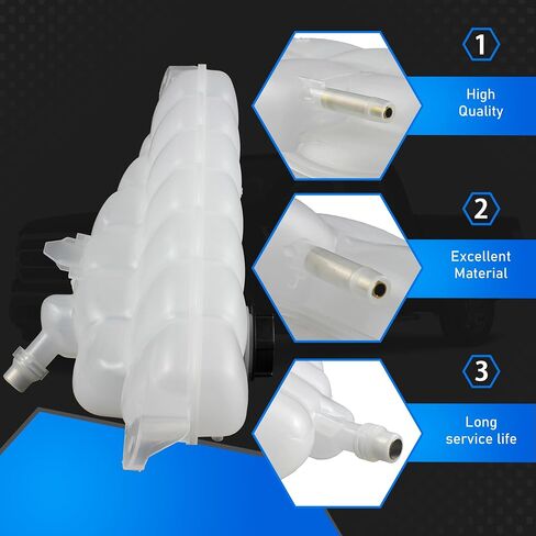 Engine Radiator Coolant Overflow Reservoir Tank With Cap Compatible With 2015-2021 Ford F-150 2018-2021 Ford Expedition 2018-2021 Lincoln Navigator Replaces FL3Z-8A080-A 603-318 FL3Z8A080A in Saudi Arabia