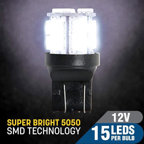 Pilot Automotive (IL-7440W-15-AM) White 15-SMD LED Stop/Tail Light Bulb in Saudi Arabia
