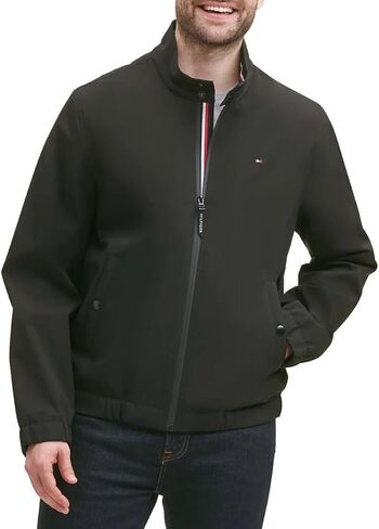 Tommy Hilfiger Men’s Water and Wind Resistant Stand Collar Bomber Jacket in Saudi Arabia