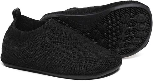 QZKDM Indoor Outdoor Non-Slip Toddler Slippers Shoes Lightweight Kids First Walkers House Shoes for Boys Girls with Rubber Sole Grip in Saudi Arabia