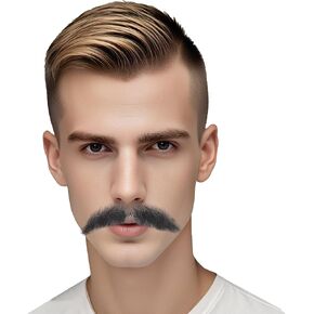 Fake Beard and Mustache Set, Facial Hair Adults Men for Costumes, Halloween, Drama Party Movie Makeup (Brown) in Saudi Arabia