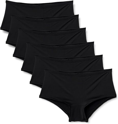 Amazon Essentials Women's Microfiber Boyshort, Pack of 6 in Saudi Arabia