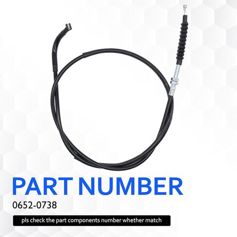 0652-0738 Clutch Cable Compatible with Yamaha YZ250F 2003-2005, YZ450F 2004 2005 2010 2011 2012 2013 in Saudi Arabia