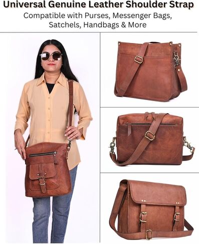 استبدال حزام Crossbody أصلي 60 بوصة للمحفظة وحقيبة اليد وحقيبة Messenger 1 "حزام كتف قابل للتعديل واسعة in Saudi Arabia