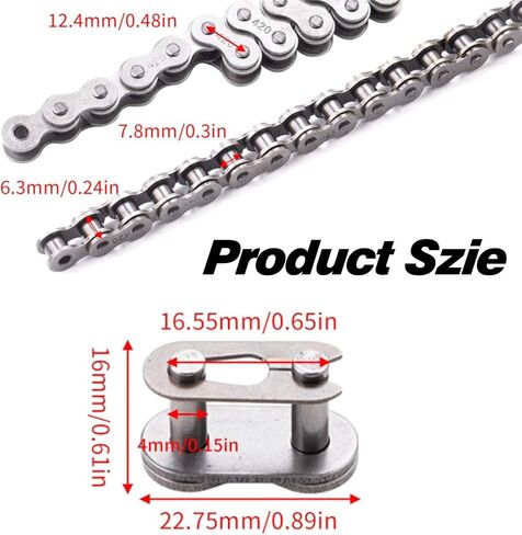 420 Motorcycle Chain 90 Links for CRF110F CRF 110 2013-2024 Standard Roller X-Ring Chain Dirt Pit Bike in Saudi Arabia