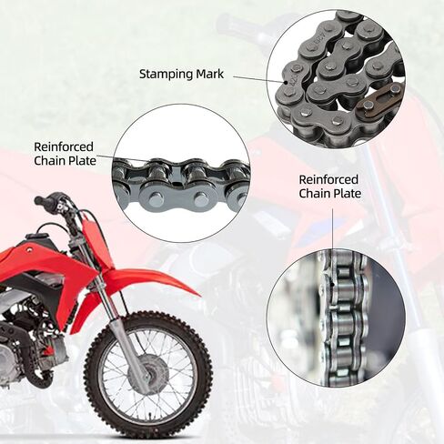 420 Motorcycle Chain 90 Links for CRF110F CRF 110 2013-2024 Standard Roller X-Ring Chain Dirt Pit Bike in Saudi Arabia