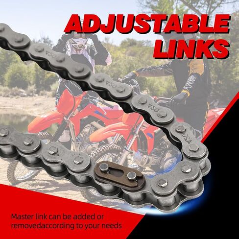 420 Motorcycle Chain 90 Links for CRF110F CRF 110 2013-2024 Standard Roller X-Ring Chain Dirt Pit Bike in Saudi Arabia
