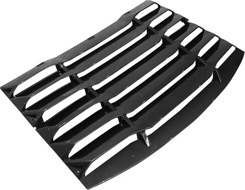 IKON MOTORSPORTS Rear Window Louver Compatible with 2011-2023 Dodge Charger, IKON Style Gloss Black Rear Vent Cover Windshield 2PCS, 2012 2013 2014 2015 2016 2017 in Saudi Arabia