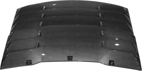 IKON MOTORSPORTS Rear Window Louver Compatible with 2011-2023 Dodge Charger, IKON Style Gloss Black Rear Vent Cover Windshield 2PCS, 2012 2013 2014 2015 2016 2017 in Saudi Arabia