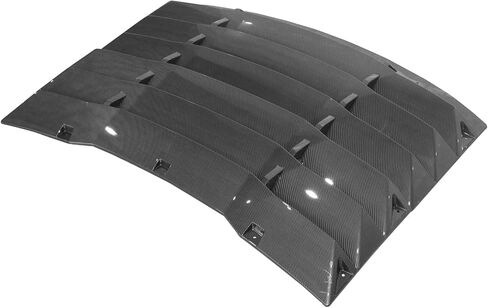 IKON MOTORSPORTS Rear Window Louver Compatible with 2011-2023 Dodge Charger, IKON Style Gloss Black Rear Vent Cover Windshield 2PCS, 2012 2013 2014 2015 2016 2017 in Saudi Arabia