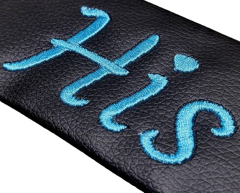 Personalized Custom Made Faux Leather Embroidered Seat Belt Cover Pad for Car, Truck, SUV – Soft & Comfortable Strap Protector Made in USA in Saudi Arabia
