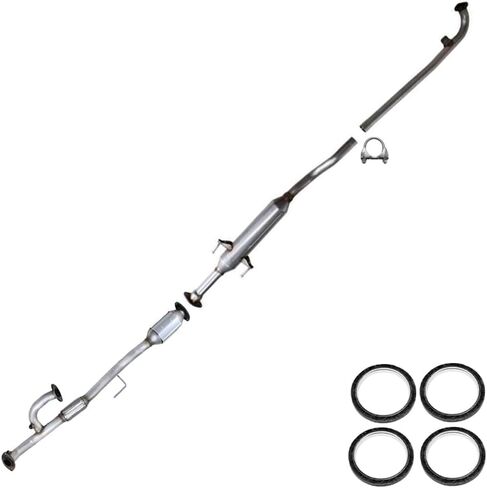 Northeastern Exhaust | Stainless Steel EPA-Approved Catalytic, Resonator Exhaust System Kit Compatible for Lexus ES330 & Toyota Camry Solara 2004-2006 3.3L | Free Gaskets and Clamp Included in Saudi Arabia