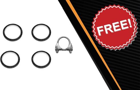 Northeastern Exhaust | Stainless Steel EPA-Approved Catalytic, Resonator Exhaust System Kit Compatible for Lexus ES330 & Toyota Camry Solara 2004-2006 3.3L | Free Gaskets and Clamp Included in Saudi Arabia
