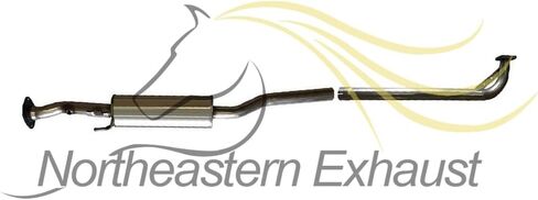Northeastern Exhaust | Stainless Steel Exhaust Resonator Pipe Compatible for 1997-2001 Toyota Camry 2.2L | 1999-2001 Toyota Solara 2.2L | Free Clamp and Gaskets Included | Automotive Replacement Part in Saudi Arabia