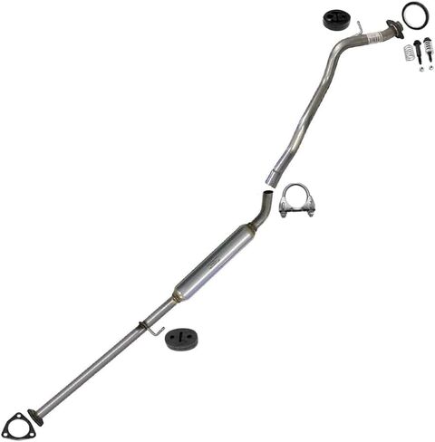Exhaust Resonator Pipe Compatible for 1997-2001 Honda CR-V 2.0L | Stainless Steel | Northeastern Exhaust | Free Gaskets, Hangers, Clamp, and Bolt Kit Included in Saudi Arabia