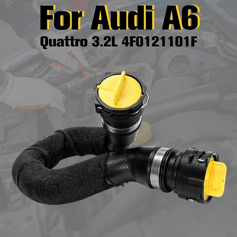 Radiator Hose Compatible with Audi A6 2006-2011 3.0L/3.2L Upper, Fit for Audi A6 Quattro 2005-2009, Replacement Radiator Upper Coolant Water Hose 4F0121101F New in Saudi Arabia