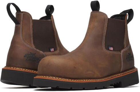 Thorogood American Heritage-Chelsea Men's Boots ، Toe Safety Toe ، Flain Toe ، نعل Poron Cushion ، EH المركب ، مقاوم للزيت/الزيت in Saudi Arabia