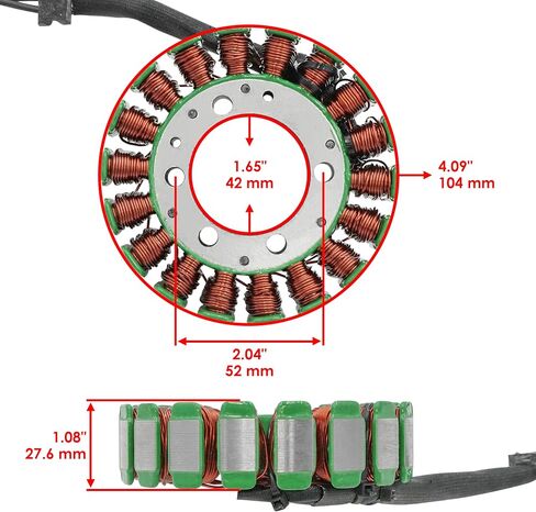 Caltric Stator و Gasket متوافق مع Kawasaki Ninja ZX-6R ZX636C ZX636D 2005 2006 in Saudi Arabia