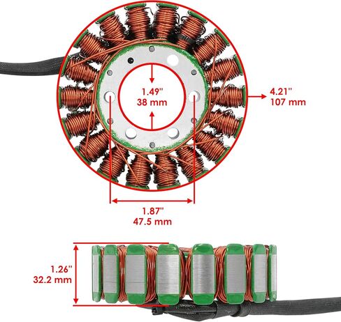 stator Caltric متوافق مع Suzuki GSXR1000 GSX-R1000 GSXR 1000 2001 2002 2003 2004 31401-18G00 31401-40F00 in Saudi Arabia