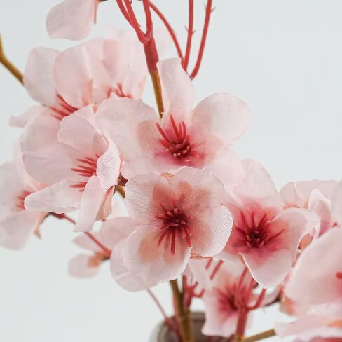 3PCS Lighted Cherry Blossom Branches, 30in Artificial Cherry Blossom Flowers with 60 LED Lights Timer Battery Operated Lighted Twig Branches for Vases Wedding Party Home Indoor Decor in Kuwait