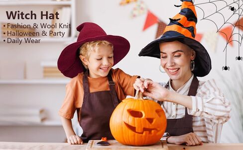 Joyebuy Kids Girl Boy Witch Hat Wide Brim Hats القابلة للطي in Kuwait