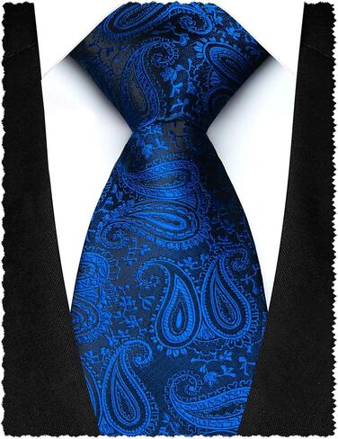 RBOCOTT Mens Paisley Tie for Business and Wedding in Saudi Arabia
