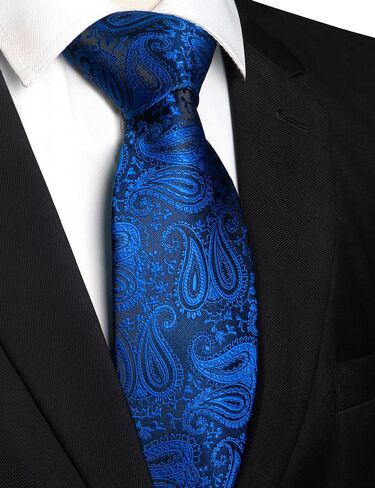 RBOCOTT Mens Paisley Tie for Business and Wedding in Saudi Arabia