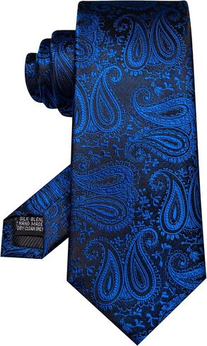 RBOCOTT Mens Paisley Tie for Business and Wedding in Saudi Arabia