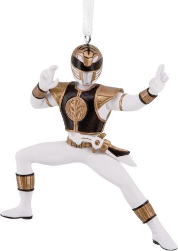 Hallmark Hasbro Power Rangers White Ranger Christmas Ornament, Gifts for Kids in Saudi Arabia
