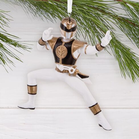Hallmark Hasbro Power Rangers White Ranger Christmas Ornament, Gifts for Kids in Saudi Arabia