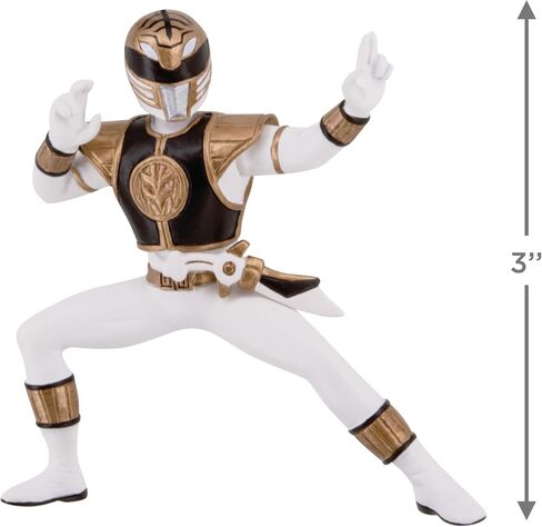 Hallmark Hasbro Power Rangers White Ranger Christmas Ornament, Gifts for Kids in Saudi Arabia