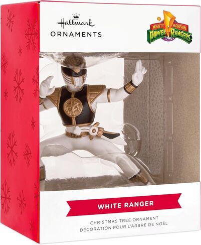Hallmark Hasbro Power Rangers White Ranger Christmas Ornament, Gifts for Kids in Saudi Arabia