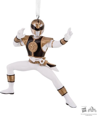 Hallmark Hasbro Power Rangers White Ranger Christmas Ornament, Gifts for Kids in Saudi Arabia