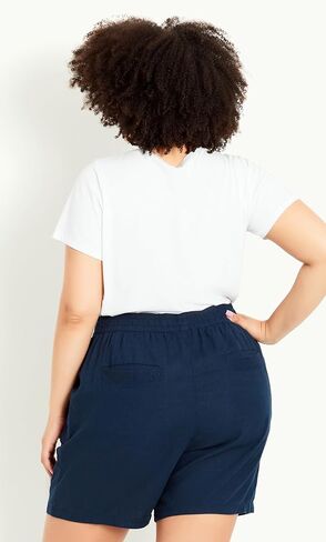 EVANS Women's Plus Size Short Linen Visc in Saudi Arabia